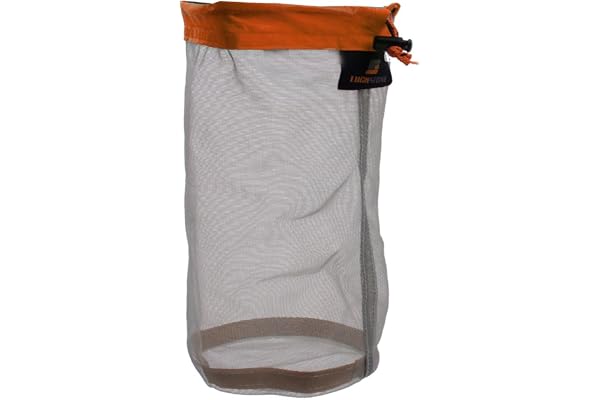 Sac de rangement en mailles - Ultra compact et léger - Idéal pour le camping - Taille à plat : 32 x 23 cm