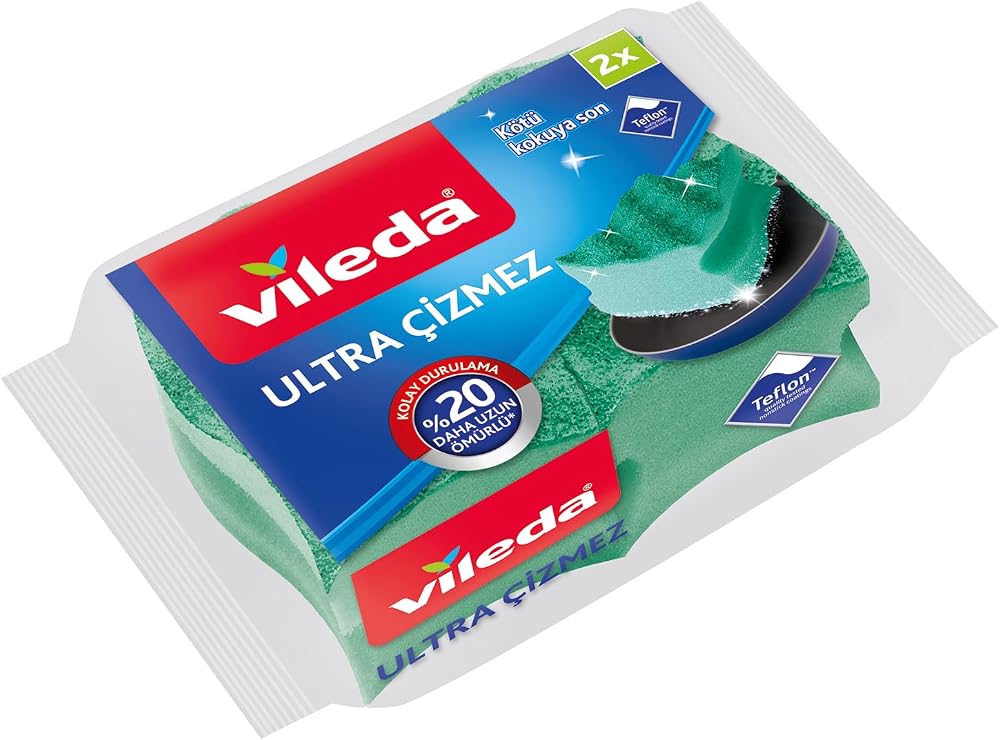 Vileda Çizmez Bulaşık Süngeri, Tırnak Koruyuculu