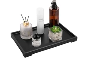 Luxspire Tacka na toaletkę, taca łazienkowa na zbiornik toaletowy, tace do zlewu kuchennego z żywicy, organizer na blat do świec, ręcznik mydlany, uchwyt na perfumy, do naczyń, dekoracyjne tace do