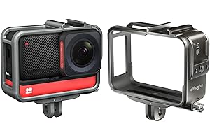 MotuTech Protective Case for Insta360 One RS Metal Frame Case with 2 Cold Shoe Connector Foldable Lightweight
