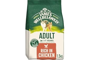 James Wellbeloved Cat Adult Hypoallergenic Dry Food Chicken 1.5 kg
