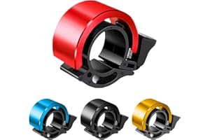 Garegce Bike Bell for Kids and Adult, Road Bicycle Bell with Loud Crisp Clear Sound, Mountain Bike Bell for Children, Durable Rust-Resistant Fits 2.2cm/0.87inch Bike Handle