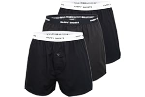 Happy Shorts Bokserki męskie, 3 sztuki, rozmiar S-XXL