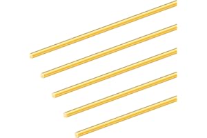 5PCS 4mm Messingstangen,iMeistek 200mm Länge Messing Massivrundstab für Griffstifte RC Modelle Basteln