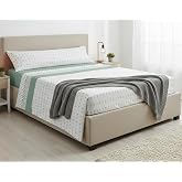 HaraDeco Set of 3 Sheets Cool and Soft Bed Sheets 90 x 190/200 cm | Polyester Brushed Microfiber Satin Touch, Adjustable Fitt