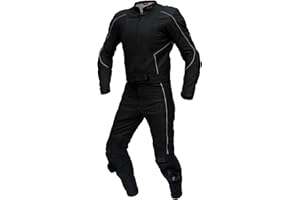 ‎XLS XLS Lederkombi, Herren Zweiteiler, Schwarz, matt, Echtleder, zweiteilige Motorradkombi (64)