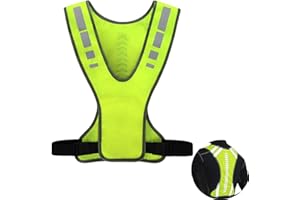 CHAOTEMAI Chaleco Hombre Chaleco Reflectante Accesorios Patinete Electrico Accesorios Bicicleta Chaleco Hombre Reflectante Ajustable Ropa Reflectora Caminar Hombres y Mujeres Ajustable