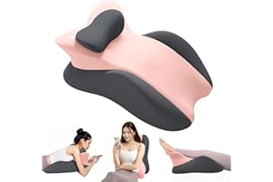 JOVELL Memory Foam Wedge Pillow, Reading Pillow for Headboard, Bed Pillow for Sit Up, Ergonomic Support for Back Pain, Abdominal Sleep, Ideal for Massage, Lumbar Pillow with Removable Cover