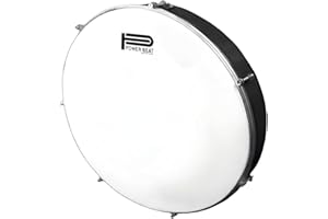 Standard Wooden Frame Drum Bandeer Bander Bandir Bendir Duff Duf Doff Dof Tabla Hand Percussion with Plastic Drumhead for Fun (40 cm)