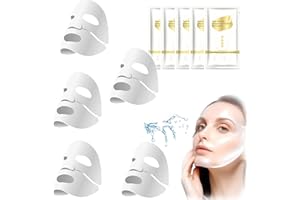 POCHY Biodance Collagen Mask, 5 Piezas Antiarrugas e Hidratante Mascarilla Facial Colageno Reducir las Líneas Finas con 30ml de Esencia Para piel Seca, Apagada y Relajada