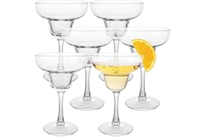 ZOFUN Set di 6 bicchieri Margarita, 275 ml, bicchieri da cocktail, bicchieri Margarita per feste, casa, accessori da bar, ristorante, pub, stelo, vetreria