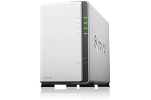 Synology DS220j 8 TB 2 Bay Desktop NAS | Installato con 2 unità Western Digital Red da 4 TB