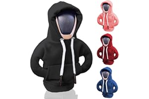 LIPENS Gear Stick Hoodie, Funny Car Accessories Hoodie Gear Stick Cover, Car Interior Gearstick Hoodie, Dress Your Knob up with Hoodie Car Gear Shift Cover, Novelty Car Gear Knob Hoodie Decoration (Black)