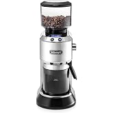 De'Longhi Dedica KG 521.M elektrikli kahve değirmeni, aroma fonksiyonlu 2,1&rdquo; LCD ekran, tam metal g&ouml;vde, paslanmaz &ccedil;elik koni