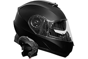 RALLOX HELMETS Klapphelm Integralhelm Helm Motorradhelm RALLOX 160-3 schwarz matt mit Sonnenvisier Größe S M L XL Sturzhelm