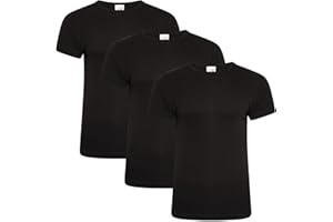 Keanu Mens Winter Warm 0.45 Tog Brushed Polyester Thermal Vests - Pack of 3 - Sleeveless Vest Baselayer in Sizes S M L XL 2XL