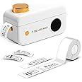 Phomemo Label Maker -Phomemo D50 Mini Label Makers Portable Bluetooth Label Maker Machine,16-24mm Print Width for Organization,Office,Home, USB Rechargeable,Support iOS & Android