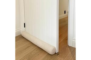 Rori Boudin de Porte Magnétique 90 cm - Teddy - Beige - Contre la Traction et le Bruit - Rond - Différentes Tailles et Couleurs