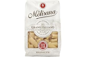 La Molisana, Rigatoni n. 31, Pasta da Solo Grano Italiano - Trafilata al Bronzo, Ruvida e Tenace con Eccellente Tenuta in Cottura - Confezione da 500 g