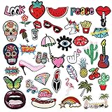 Útiles para adornar y tapar pequeños rotos en ropa, chaquetas, cazadoras, vaqueros, pantalones, camisetas, abrigos, ropa de niños, gorra, mochilas, zapatos.