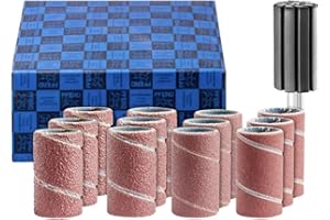 PFERD Schleifhülsen-Set, 13-tlg. | Korund Ø15x30mm A60,80,150,240 inkl. Halter mit Schaft-ø 6mm | 42298002 - für universelle Anwendungen