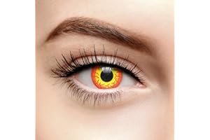 Chromaview Lentilles de Contact Colorées Darth Maul Rouge (30 Jours) – Sans Correction