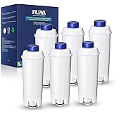 Filswa Delonghi Wasserfilter Ersatz für Kaffeevollautomaten, Kompatibel mit ECAM-Serie, Dinamica, Magnifica & Magnifica S/Evo