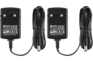 SECURITY-01 2-pak AC do DC 9 V 1,5 A, wtyczka 5,5 mm x 2,1 mm, wtyczka EU, środek ujemny