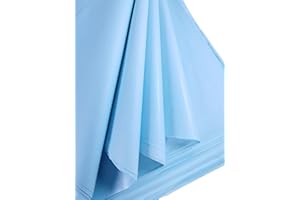 BCREATIVETOLEARN Papier de soie 50 cm x 75 cm 17 g/m² Bleu ciel 60 feuilles