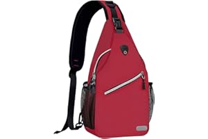 MOSISO Sacoche Bandouliere Hommes Sacoche Bandoulière Femme Sac Poitrine Sacs à Dos Porté Travers en Polyester Hydrofuge