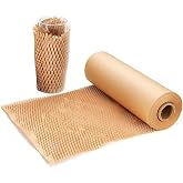 SZSYumUnion - Honeycomb Quilted Packaging Paper Roll, Perforated Packaging, Home Moving Packaging Wrap, Tearable Shipping, Bu