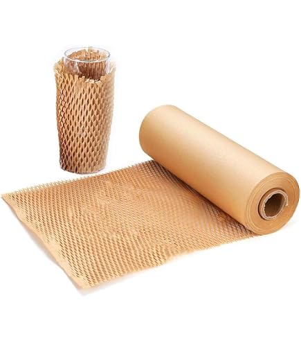 Produktbild von Wabenpapier-Rolle 50 Cm X 25 M – Weiß, 80 G/m², FSC-zertifiziert – Als Füllmaterial, Polsterung & Geschenkverpackung