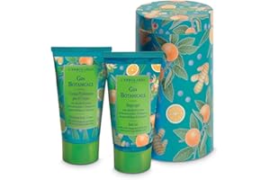 L'Erbolario Gin Botanicals Beauty Box Scorze d'Arancia – Bagnoschiuma 75 ml + Crema Corpo 75 ml + Confezione in Latta – EDIZIONE LIMITATA – Fragranza Agrumata, Aromatica e Muschiata