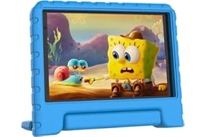 JUSYEA Tablet per Bambini 32 GB ROM, 128 GB Espandibile, 7 Pollici FHD, Android 11, WiFi 6 | GPS | Google Play, Doppia fotocamera, Controllo Parentale, Giochi educativi per Bambini, Custodia Blu