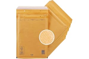 ENOLENIA 20 Luftpolster Versandtaschen haftklebend 3/C - geeignet für DIN A5 – Recycling 150 x 215 mm reißfest