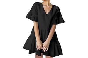 FANCYINN Abiti Estivi Donna Abito Corto Bianco Abito da Cocktail per Cocktail da Sera