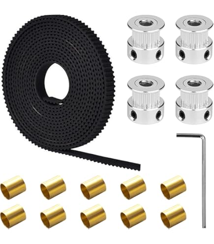 Senrise 5pcs GT2 Aluminum Timing Belt Pulley For 3D Printer CNC 30/36