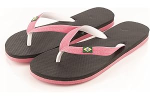 R-ISLAND Infradito da donna, sandali, adulto, logo Brasile, comode, per la piscina, la spiaggia, la casa, la doccia. eccetera