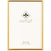 Lawrence Frames 670035 picture frame, metal, 8.9 x 12.7 cm, gold color