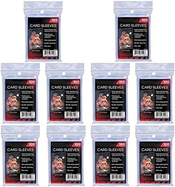 Ultra Pro Standard Regular Soft 1000 Stück Penny Kartenfolien Kartenhüllen Sleeves, aus Polypropylen (PP) - für Sammelkarten wie Pokemon Magic Sportkarten- Standardgröße, transparent - 1