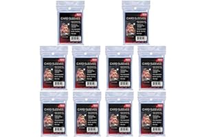COMFORTNESS Ultra Pro Standard Regular Soft Piece Penny Card Sleeves for Trading Cards such as Pokemon, Magic, Sports Cards, Standard Size, Transparent