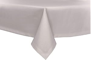 ‎TEXPOT texpot Gartentischdecke 130 x 130 cm in Hellgrau mit Leinen Optik Lotuseffekt Fleckschutz Bügelfrei Tischdecke