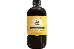 Sunny Isle Huile de ricin noire jamaïcaine, 8 onces | Bouteille en plastique PET | Original | Pour des cheveux, une peau, des ongles, des sourcils et des cils plus sains | Soins de la peau