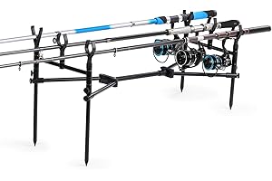 EBTOOLS 4PCS Fishing Rod Rest Head Set with V-Head for Standard Bank S and Buzz Bars - Ideal for C Fishing