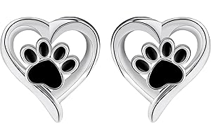 Yinsen Orecchini Donna Argento 925 Anallergici Orecchini Bambina con Scatola Regalo-Regali Per Donno e Ragazze (Cuore)