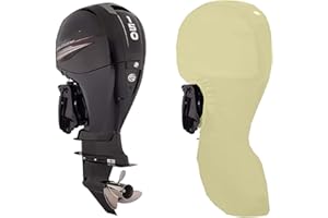 RCLONGEU Fundas para Barcos, Toalla para Motor Barco Completo Impermeable, Funda Capó Motor, Cubierta Motor Fueraborda para Barcos Apto para Cubierta Motor