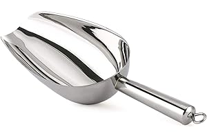 TEAMFAR Eisschaufel, Edelstahl Klein Mehlschaufel Futterschaufel Abwiegeschaufel Abfüllschaufel Teeschaufel Sackschaufel für 