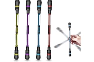 ROSERROSE 4Pcs Stylo Rotatif Antidérapant, Revêtement Antidérapant, Doigt Pour Exercer la Flexibilité de la Main et du Cerveau, Pour Faire Trick Pour Étudiants