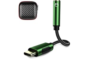 Adapter USB C Jack 3,5 mm, iMangoo USB Typu C Audio Jack do Samsung A53 A33 S21 FE S20 FE S22 Ultra S22 Note 20 Ultra Z Flip Z Fold 3 Xiaomi 11T Pro 11 Lite Pixel 6a 7 Oneplus