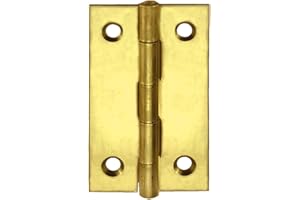 Mobila RS00210 Lot de 4 charnières de coffre en fer laitonné 20 x 30 mm